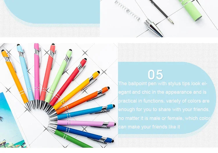 50pcs Metal Stylus Ballpoint Pen Set