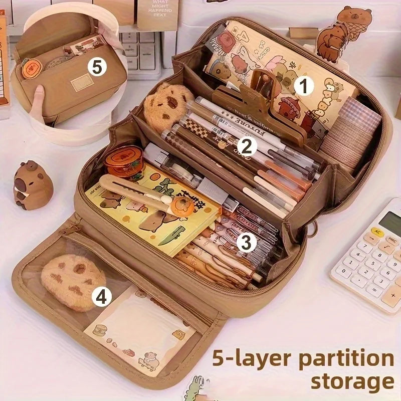 27pcs Large Capacity Pencil Case Set