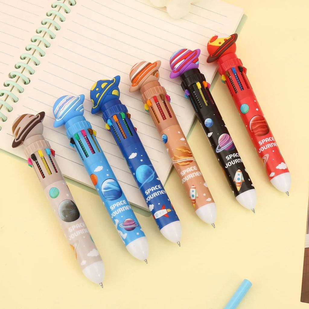 10-Color Astronaut Ballpoint Pen Set