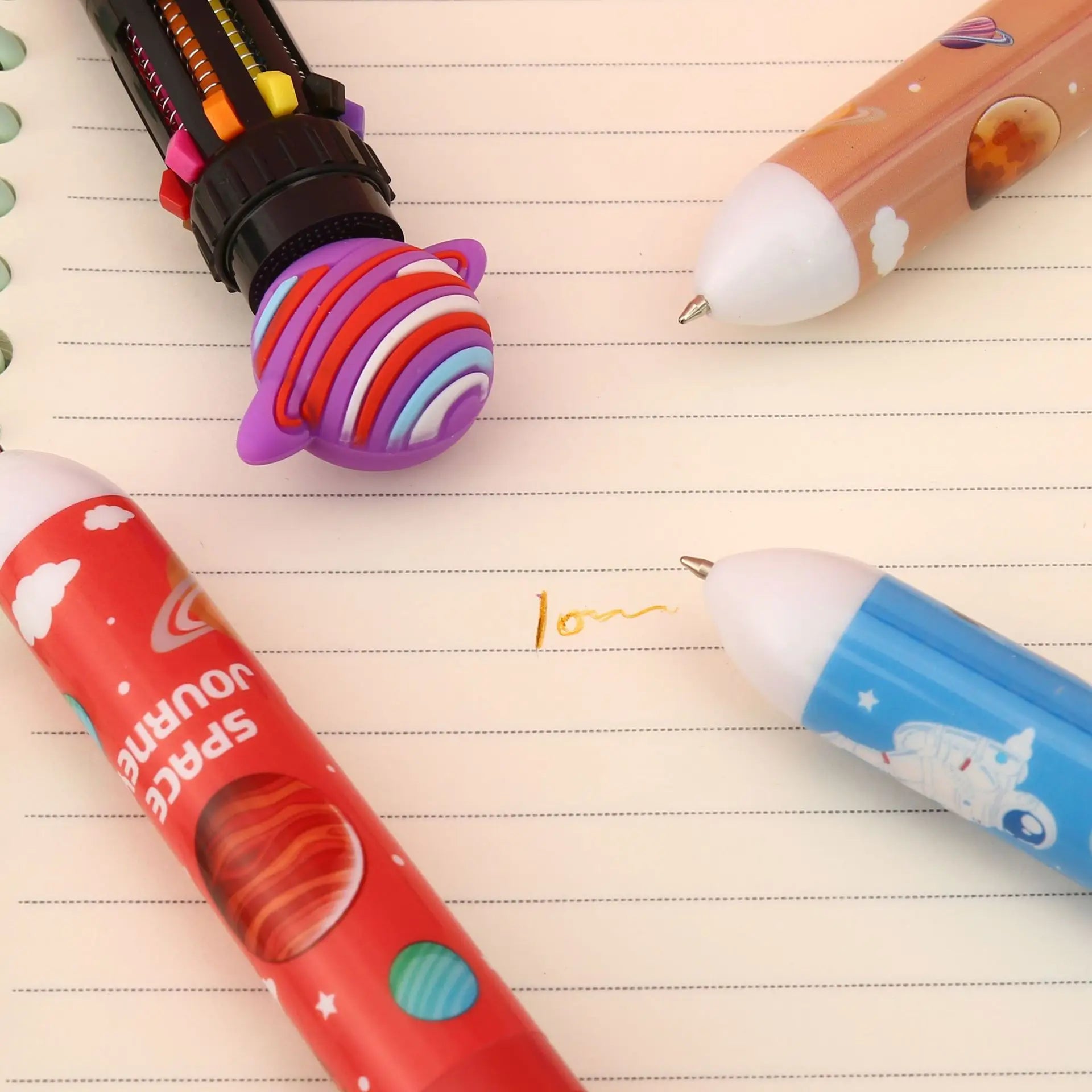 10-Color Astronaut Ballpoint Pen Set