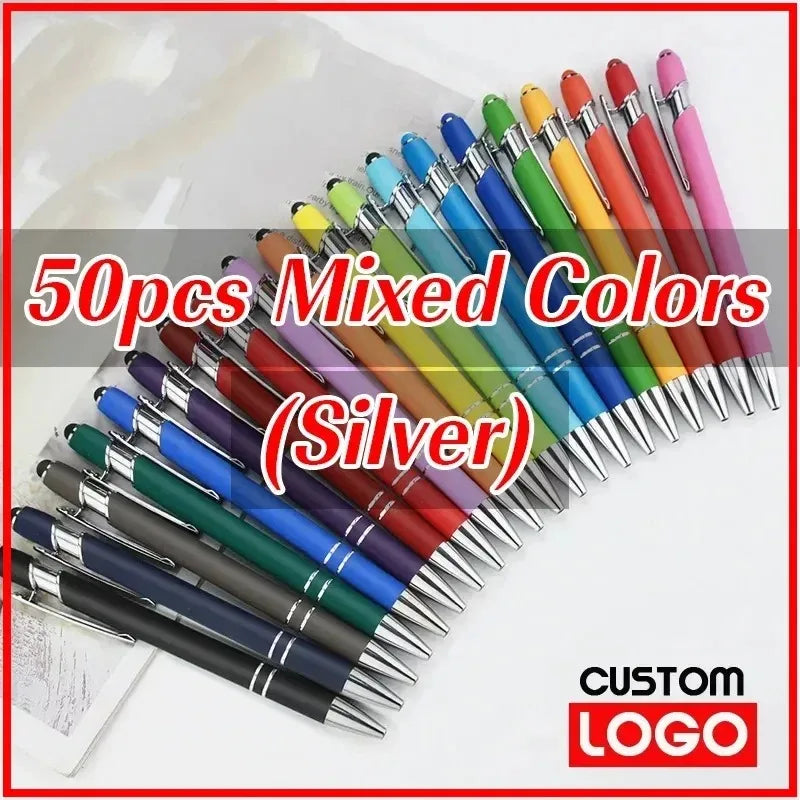 50pcs Metal Stylus Ballpoint Pen Set