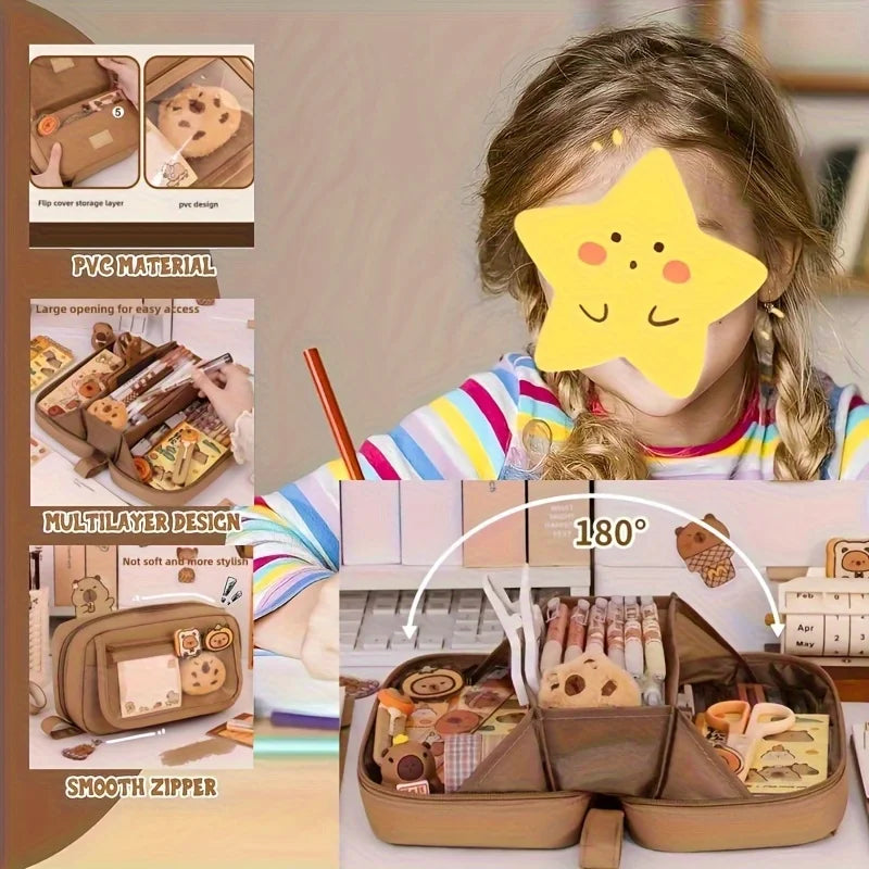 27pcs Large Capacity Pencil Case Set